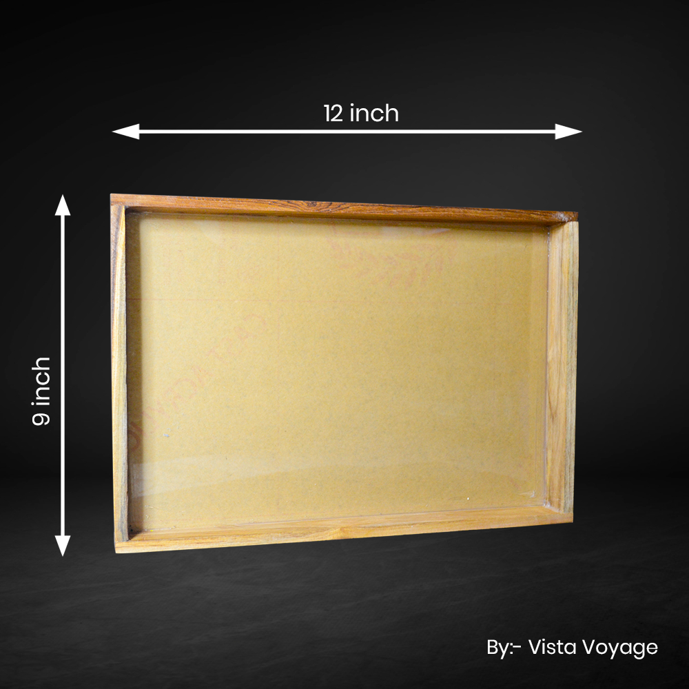 9*12 Inches Teackwood Acrylic Base