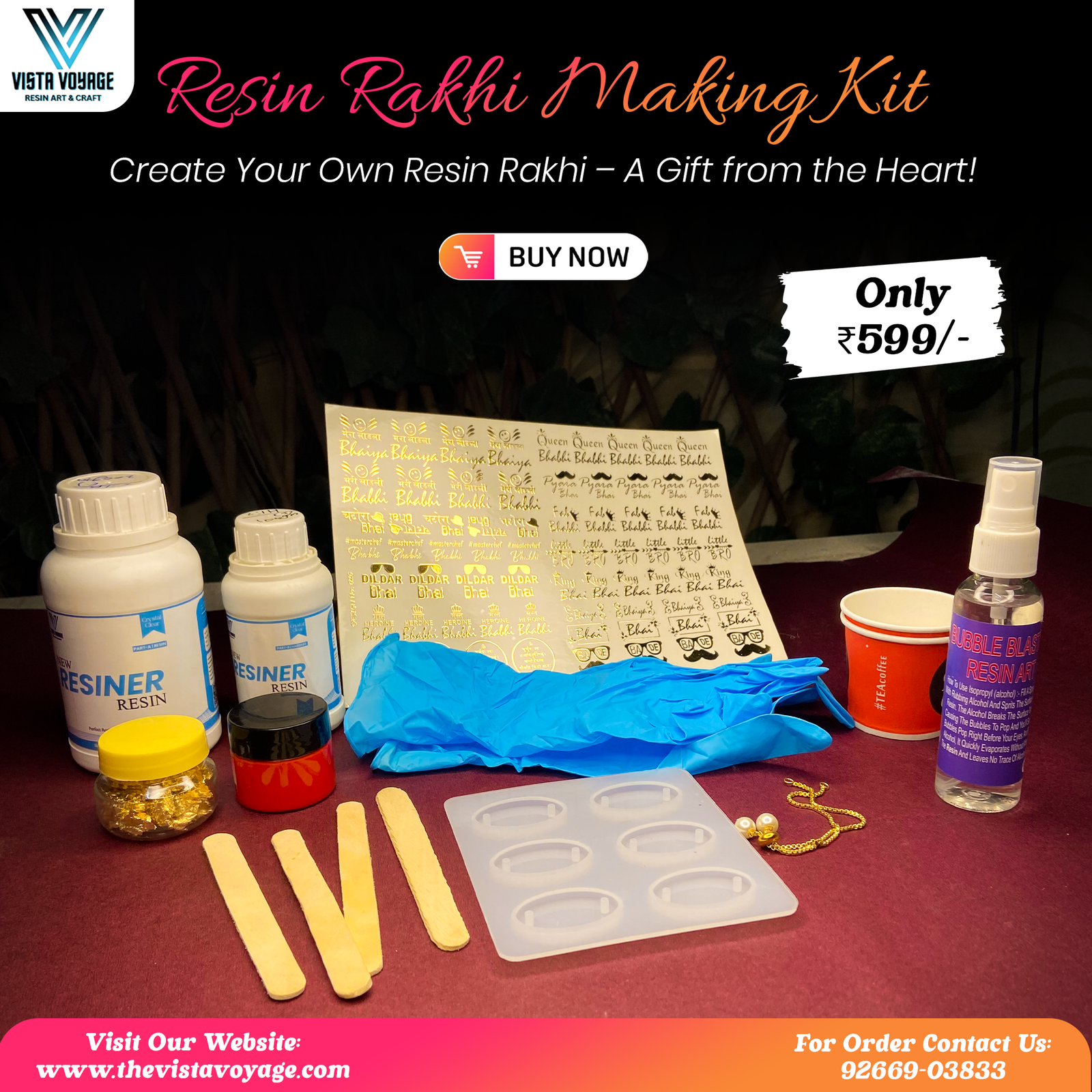 Rakhi Making Resin Kit Big