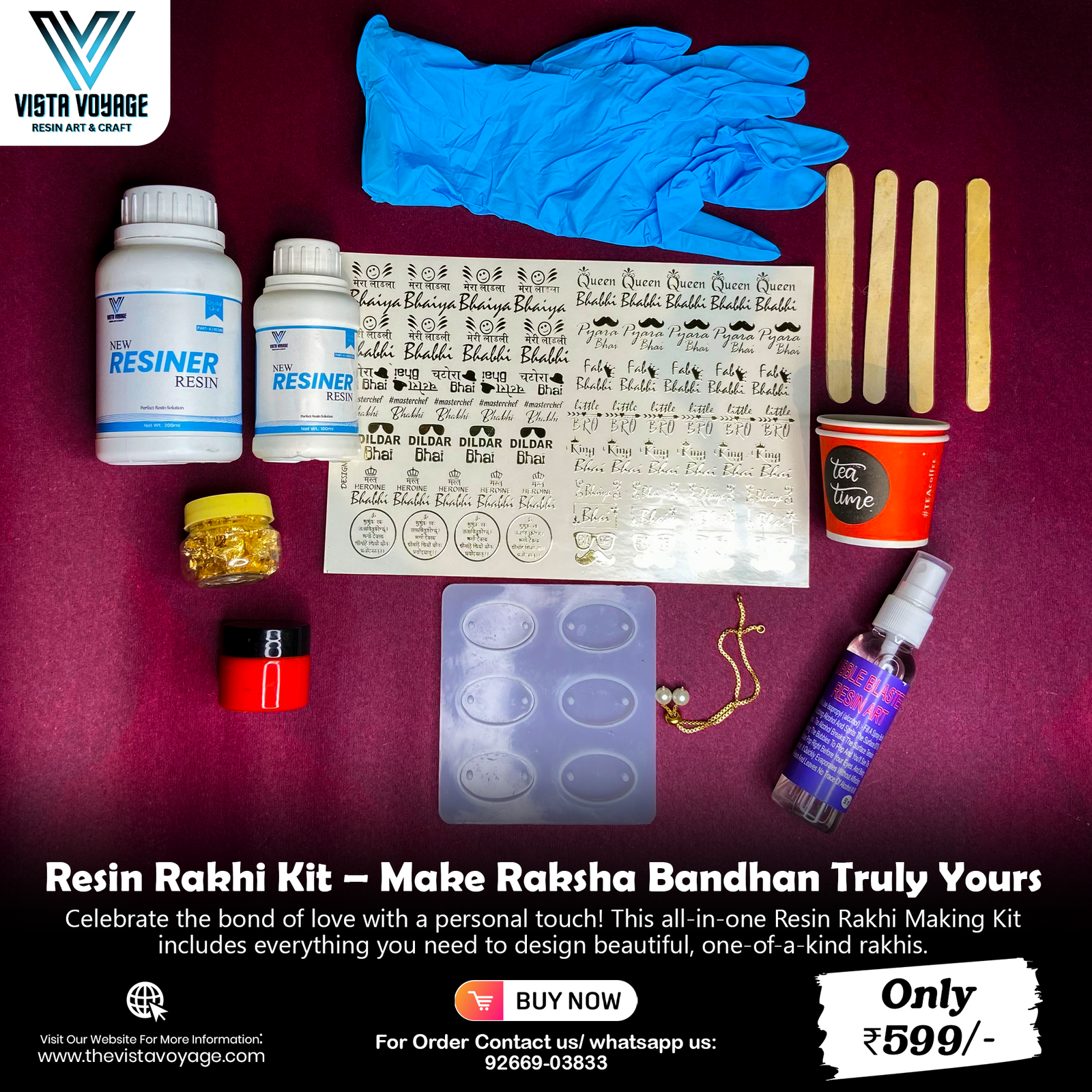 Rakhi Making Resin Kit